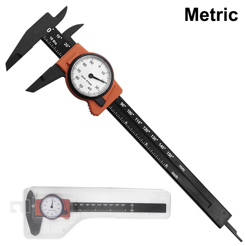 0-150Mm 0-6" Rýsovací Vernierové posuvné měřítko s hodinkami Plastové Vernierové posuvné měřítko s úložným boxem Vysoce přesné nástrojové nářadí