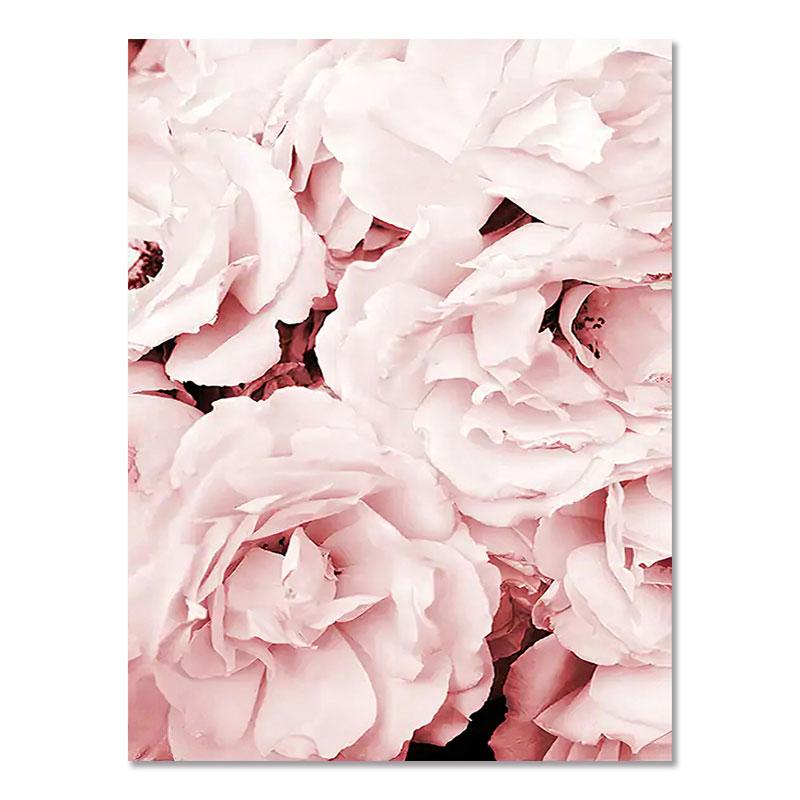 Flower Sheets for Paintings On The Wall Canvas Painting Decorative Pictures for Living Room with Frame Modern Decoration Table