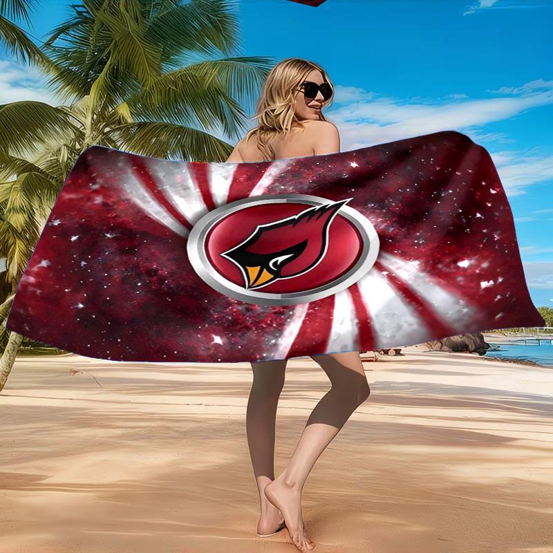 Cardinals Team Spirit Beach Towel, Quick-drying, Easy to Care for, Suitable for Both Fitness and Beach Vacations,Sports Essential