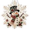 Handmade Christmas Tree Decor Faux Pearl Painting Suncatcher Kit, Acrylic Snowflake Shaped Board with Lace Relaxing Holiday Activity Edge, 3D Gemstone