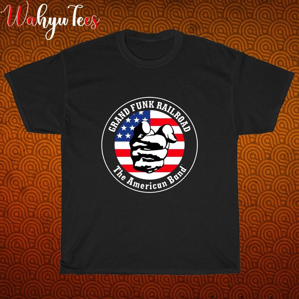 New Grand Funk Railroad Logo Black Shirt S-5XL L834