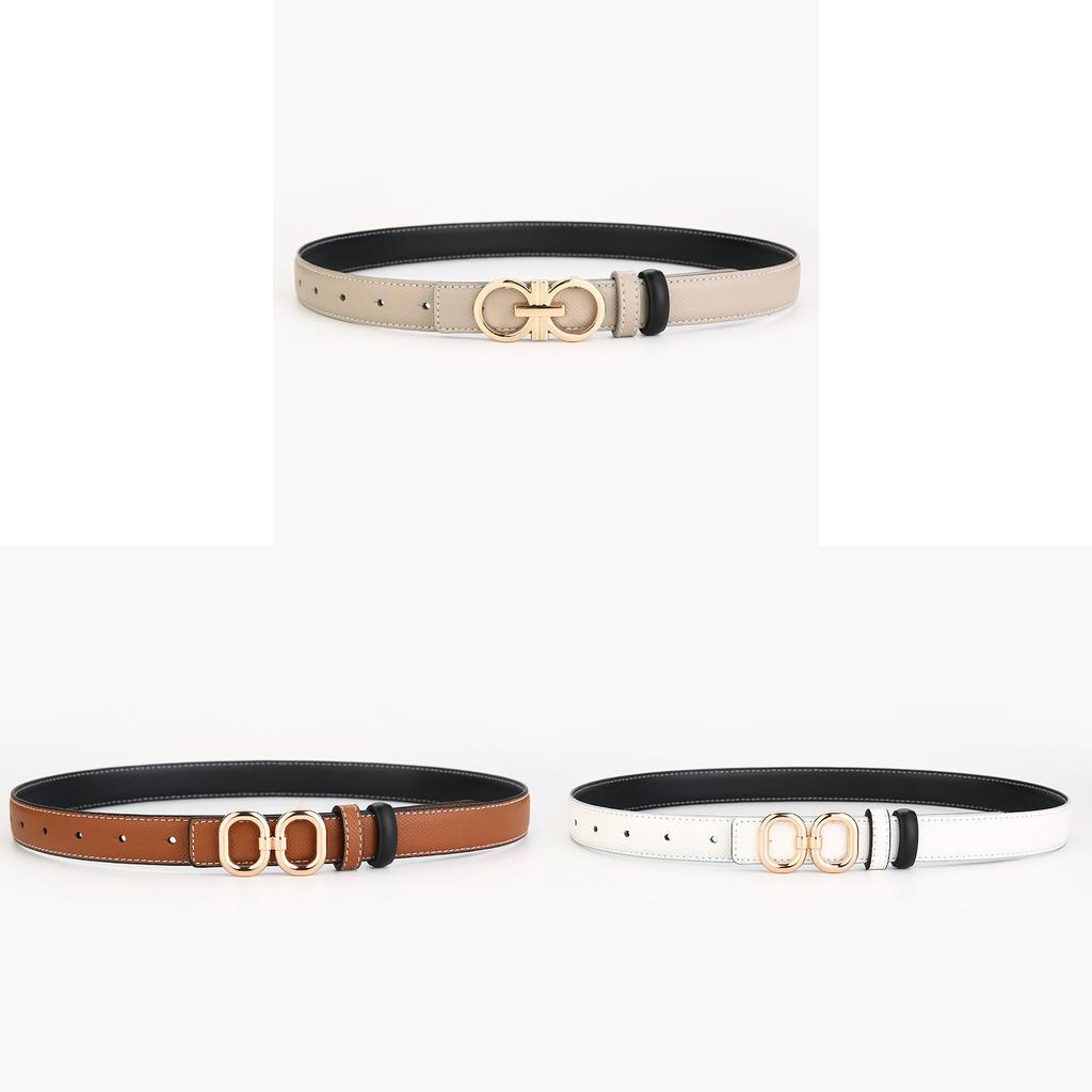 Leather Womens Waist Belt With Alloy Buckle For Office Wear And Daily Fashion