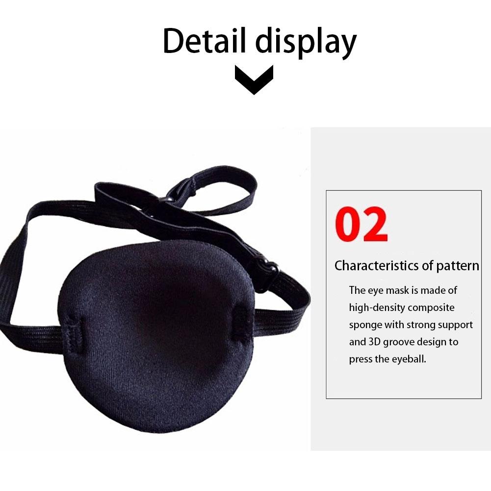 Ausgezeichnete Qualität Medizinische Verwendung Konkave Augenklappe Brille Schaumstoff Kerbe Augenbinden Verstellbar