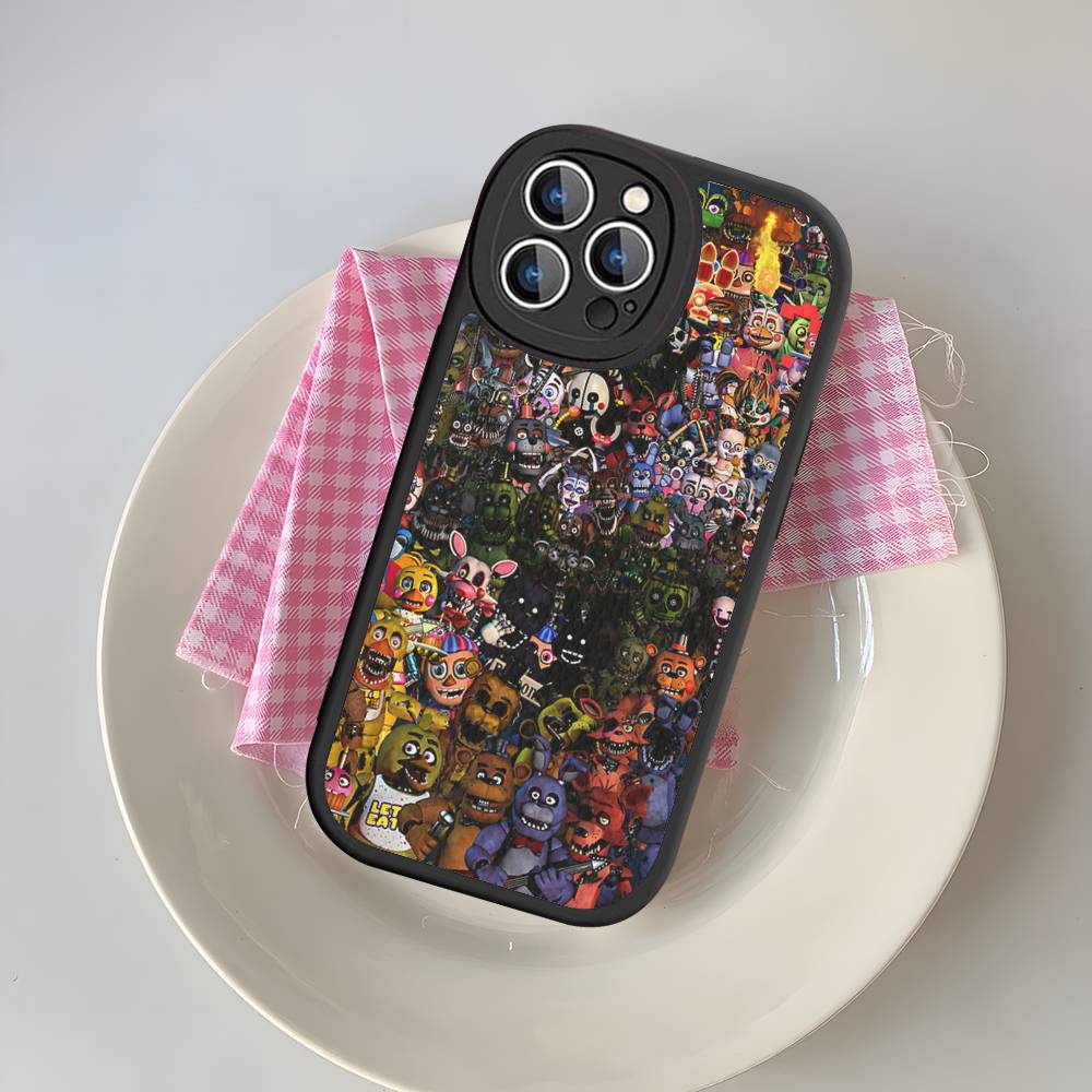 Game F-Five N-Nights At F-FreddyS Phone Case For IPhone 16 15 14 13 12 11 Pro Max Plus Leather Soft Cover