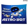 ASTRO BOT Custom Name Wall Tapestry Aesthetic Wall Hanging Printed Fabric Blanket Decorative Tapestries for Bedroom Living Room Home Decor