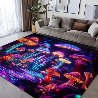 1 ks Houbový Dekor Kuchyňské Rohožky Protiskluzové Domácí Rohožky ke Dveřím Pop Design Koupelnové Rohožky Koupelnový Kobereček pro Domácí Umyvadlo Prádelna Dekor