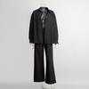 Women Casual Solid Color Cotton Linen Shirt Pants Suits Fashion Single Breasted Blouses Elastic Waist Pants Set Spring Loose Outfits