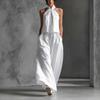 Independent Website 2026 Summer New European and American Style Loose Casual Sleeveless Top High-Waisted Wide-Leg Pants Two-Piece Set for Women