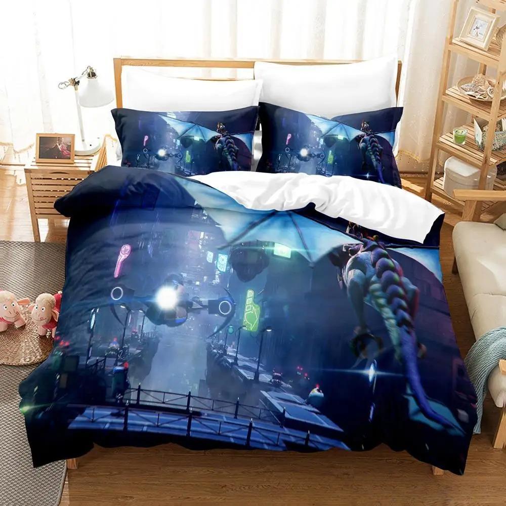 Luxury Duvet Cover and Pillowcase Digital Printing Star/moon/meteor Double Winter Quilt Cover Set Lantern Duvet Cover 1 Person