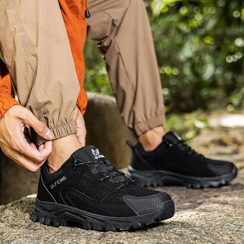 Fashion Large Size Men's Shoes Autumn Winter New High Help Non Slip Sports Hiking Shoes Outdoor Running Vintage Fashion Lace Up Sneakers