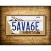 Personalized Snow Runner Montana Metal Tag Car Accessory Decal