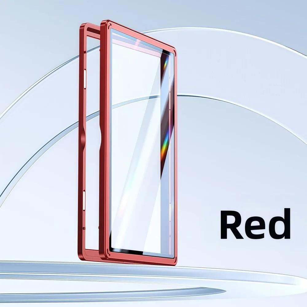 

Aluminium Frame PSA/CGC Graded Cards Protector UV Protection Transparent Card Protective Case Double-sided Glass Durable червоний
