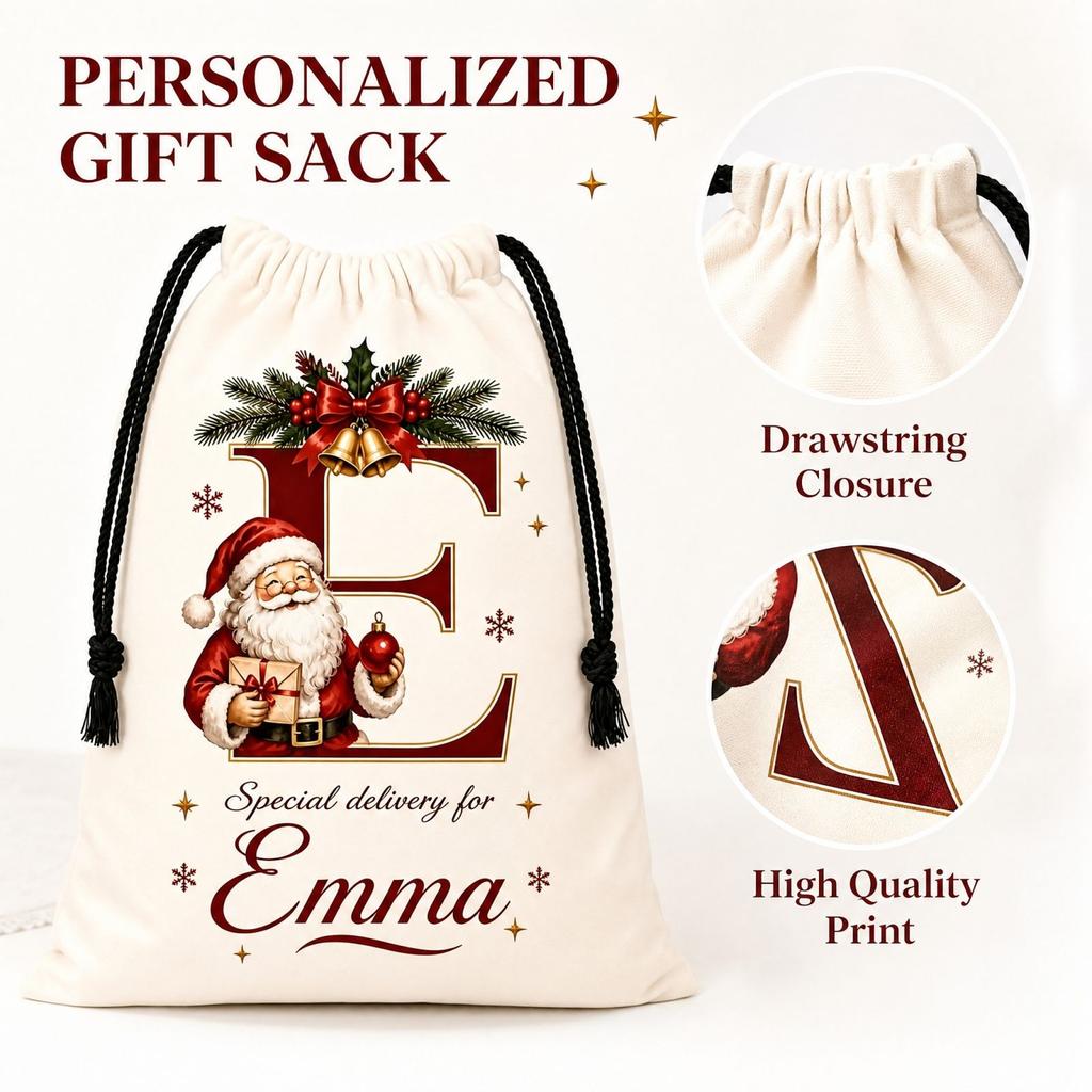 Christmas Gift Bags, Party Bags for Holiday Treats and Small Gifts, Festive Storage Bags