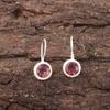 Rhodolite Gemstone Jewelry, Handmade Silver Jewelry, 925 Solid Sterling Silver Earrings, Gorgeous Silver Earrings For Wedding Gift