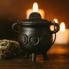 Cast Iron Cauldron Triple Moon 6.5x13cm