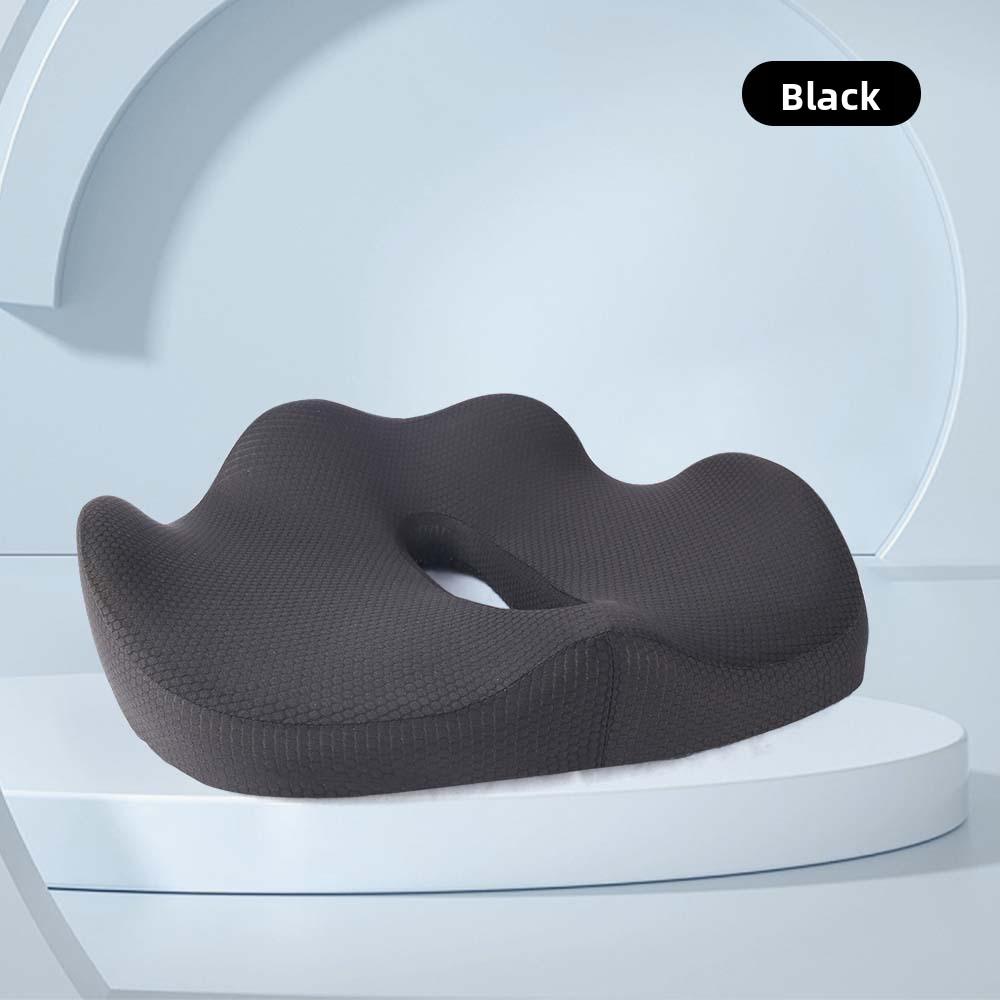 

Student Waist Protection Cushion Is Not Tired After Sitting for A Long Time Student Memory Foam Pad Office Beautiful Buttock Mat чёрный