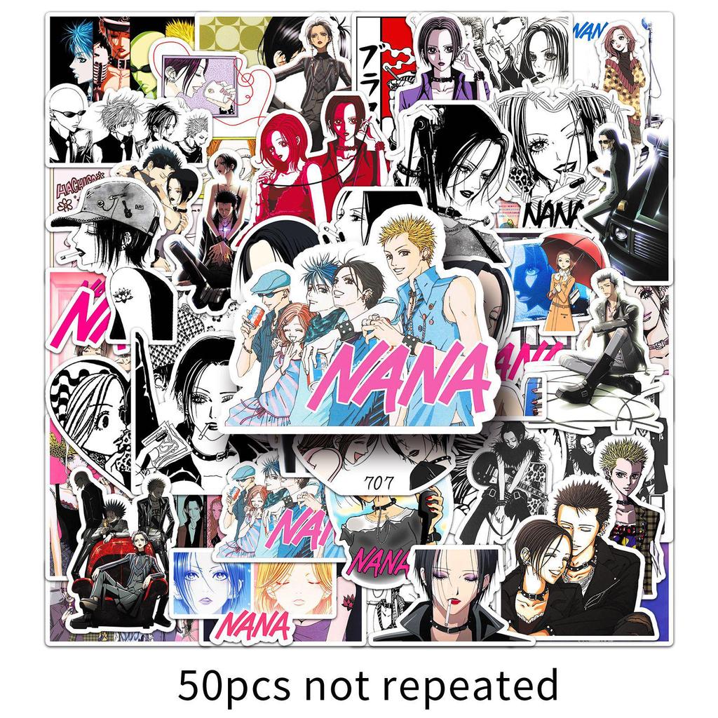 50 NANA Graffiti Stickers: Creative Japanese Anime Waterproof Decals for Suitcases & Phone Cases