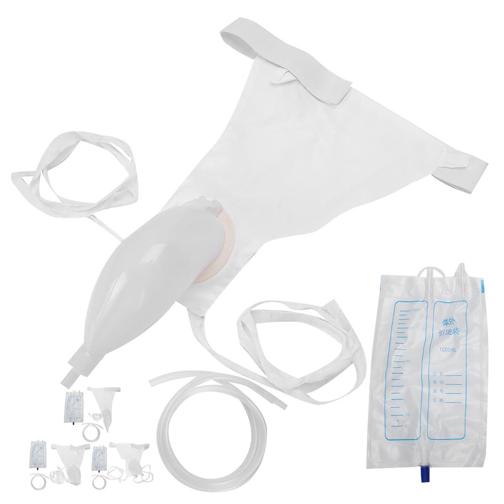 Torba do zbierania moczu Silikonowy pisuar wielokrotnego użytku Oddychający lejek do moczu w gospodarstwie domowym