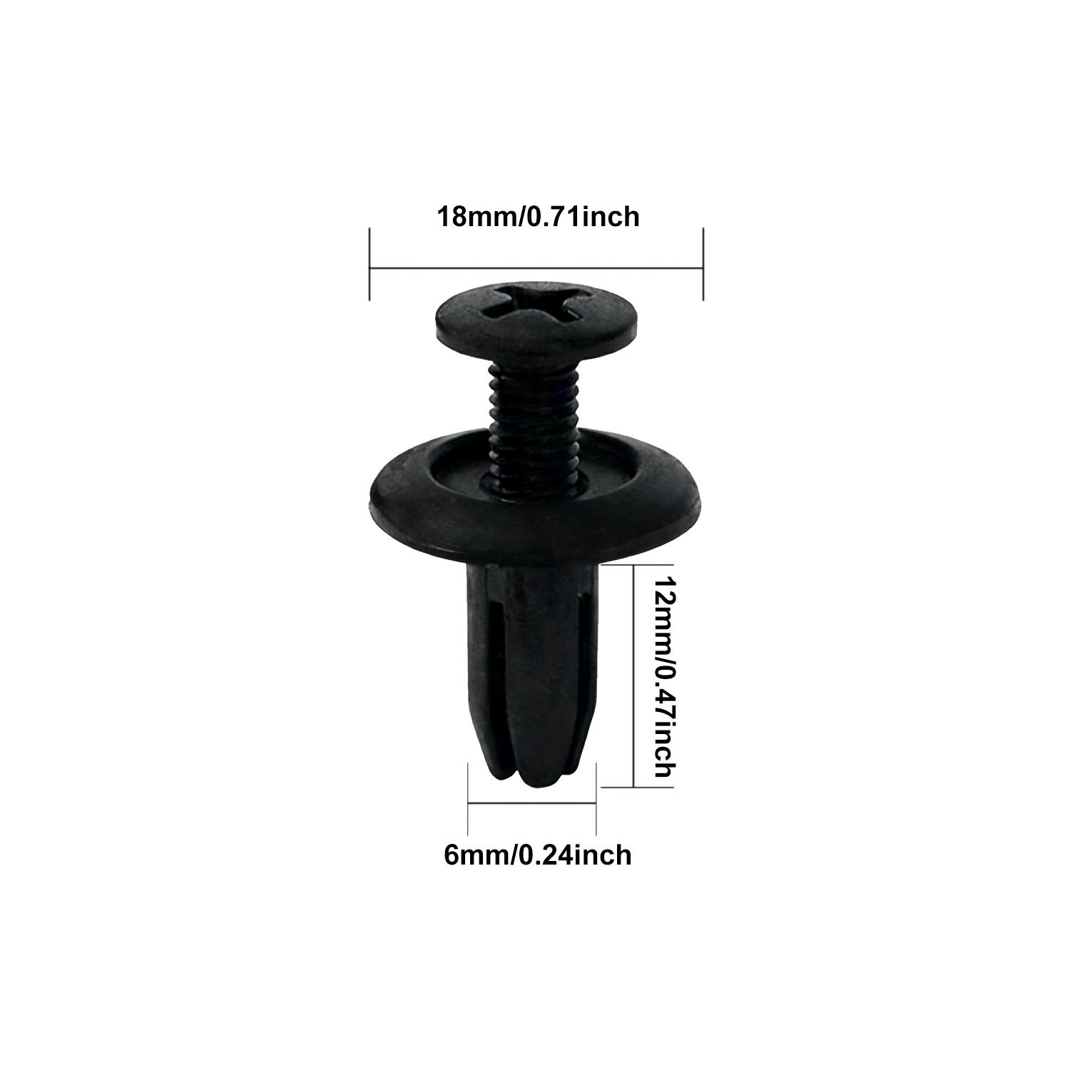 

20/60 Pcs Universal Car Buckles 6 Models Size Fastener Rivet Clamping Fastener Buckles Car Accessory Fixed Screw 6-10mm 20pcs