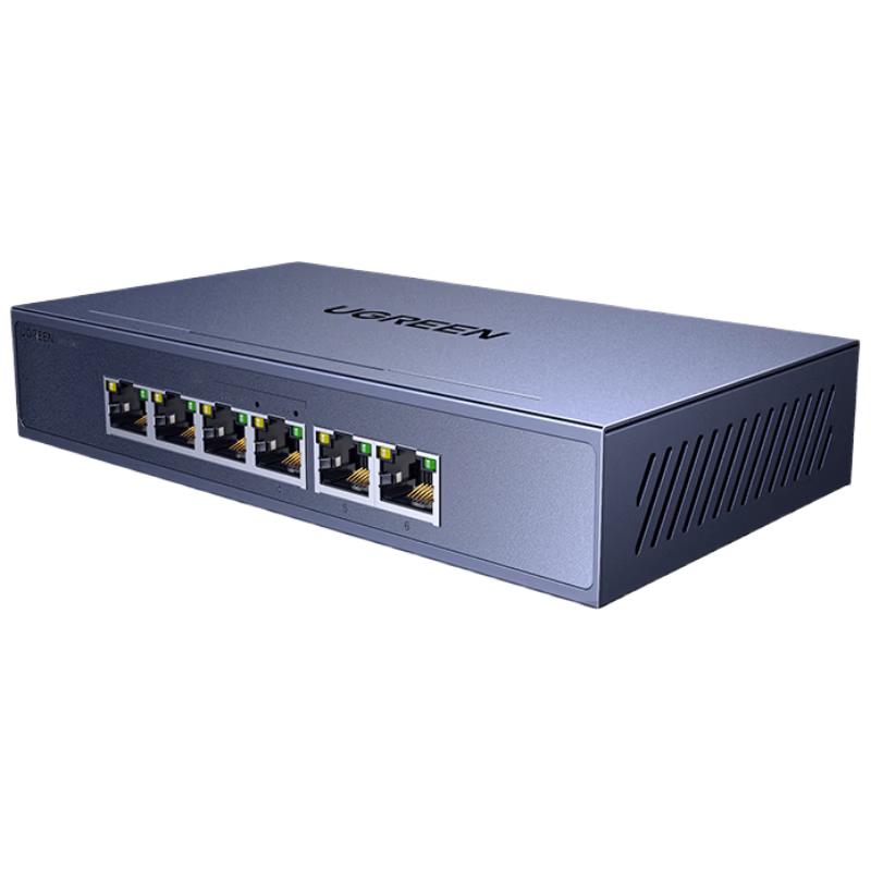 

UGREEN 6-Port Gigabit 4-Port PoE+ Network Switch