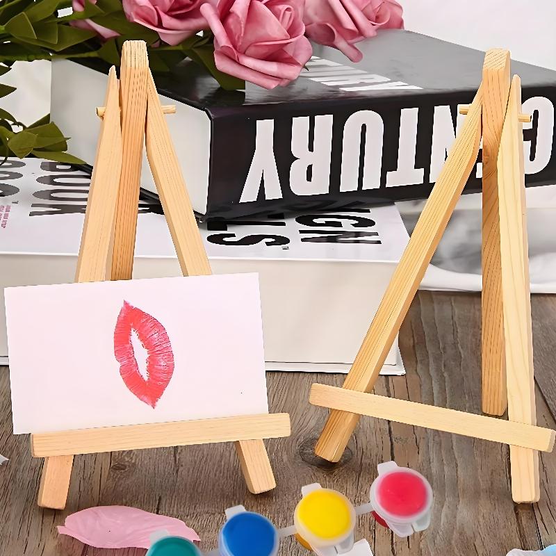 Eco-Friendly Mini Wooden Tripod for Elegant Wedding Table Decor and Craft Displays