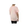 Adidas Solid Logo Print Front Split Short Sleeve T-Shirt Women tops Coral DX0440