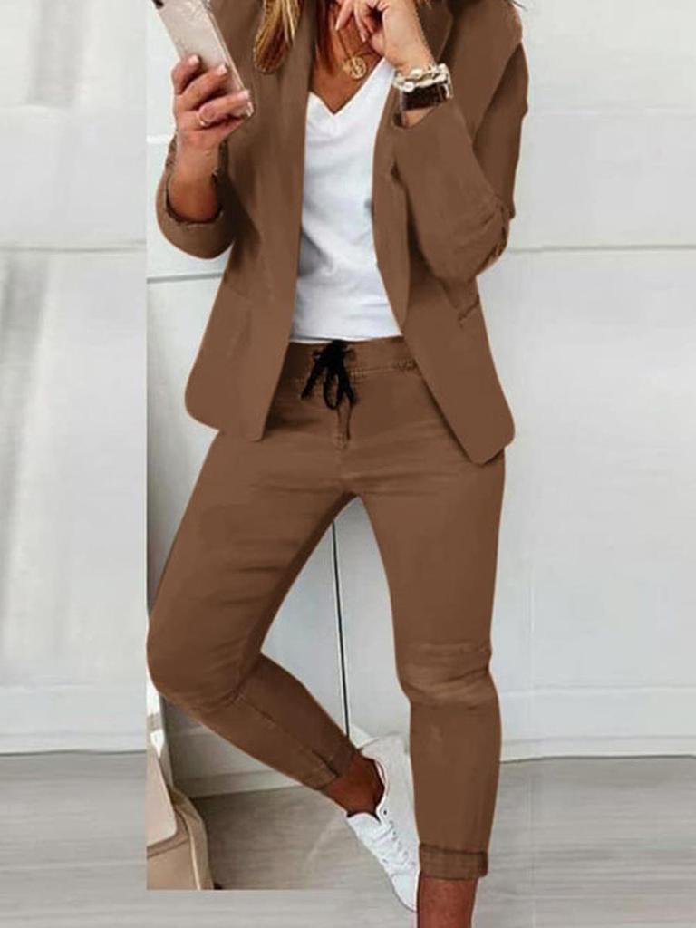 New Casual Fashion Suit Women's Suit Set