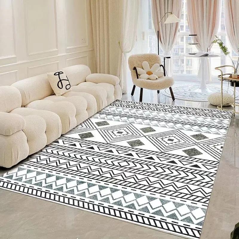 New Morocco Style Carpets for Living Room Bohemian Ethnic Bedroom Rugs Portable Coffee Tables Mat Washable Large Area Carpet