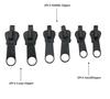 6Pcs Zipper Repair Kit Zipper Pull Replacement Slider Kit Zip Slider Teeth Rescue Instant Zipper for Jackets Coats Boots