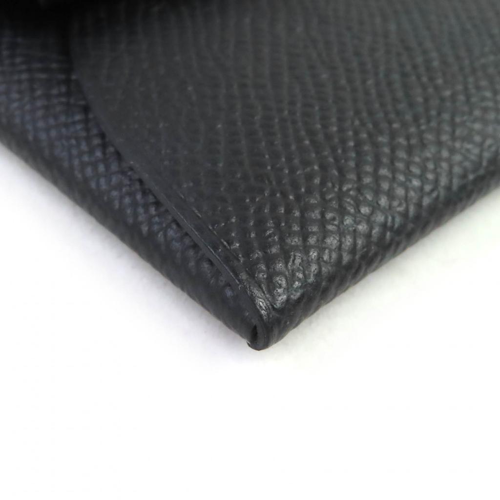 Pristine HERMES Coin case Bastia Coin Pocket black Epsom Leather Women Used