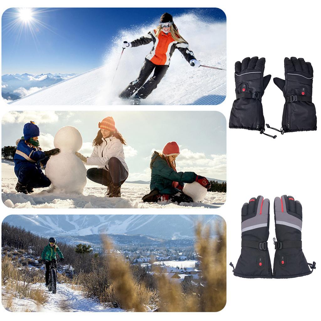 Heated Gloves for Adult Unisex Winter Heating Gloves Electric Warm Screentouch Gloves Hand Warmers for Outdoor Activity