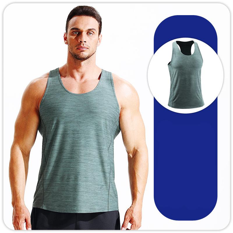 Male Running Vest Sleeveless Jacket Compression Shirt Quick Drying Sports Singlet Fitness Gym Training Tank Tops M L XL XXL 3XL 4XL