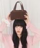 Alki Alka Mini Square Tote Bag_Suede (Suede Brown)