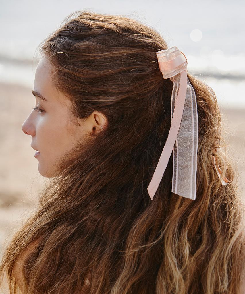 Ice Garden A.508 Sheer Bow Hair-Pin