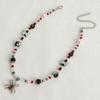 Diamonds Spiders Exaggerated Clavicle Chain Female Temperament Handmade Beaded All-matched Crystal Stone Necklace