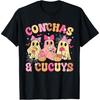 Cute Conchas And Cucuys Ghost Funny Mexican Halloween Ghost T-Shirt
