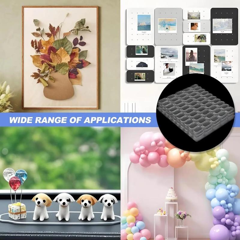 Klare Gel Limputer Dobbeltsidig Lim Usynlige Prikker Vanntette Uten Spor Lapper Ballonger Dukke Fot Festet Akryl Klistremerke(13*8 mm)