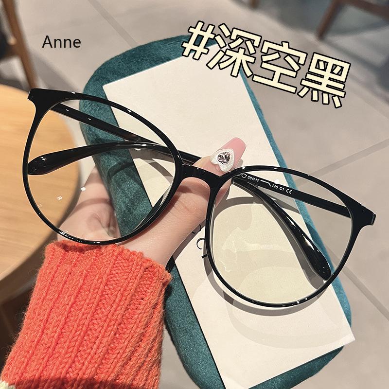 New Big Frame Anti-blue Light Near Sight Glasses Finished Myopia Glasses for Women Men Optical Prescription Eyewear 0 To -4.0
