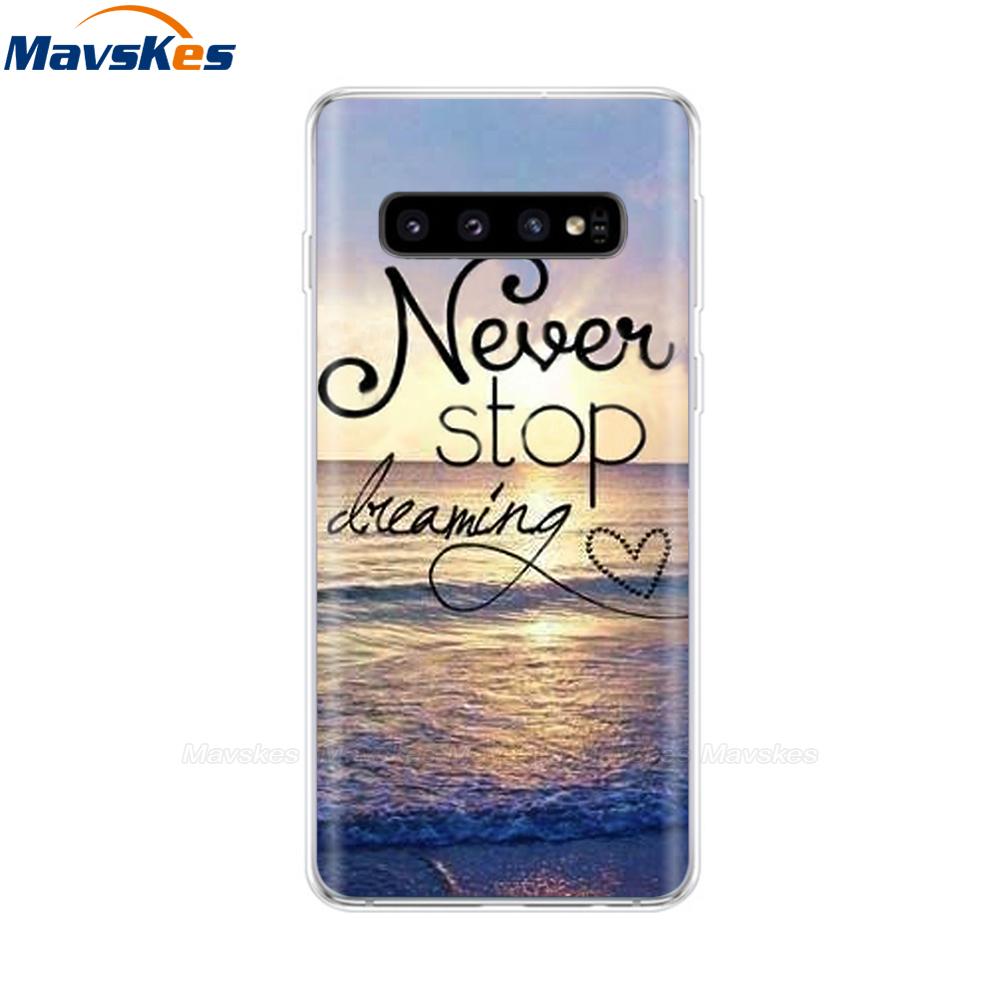 La più recente custodia stampata in TPU per Samsung Galaxy S10 S10 + Coperture del telefono per Samsung S10 Plus S10e Custodie Cover posteriore Paraurti Fundas Coque