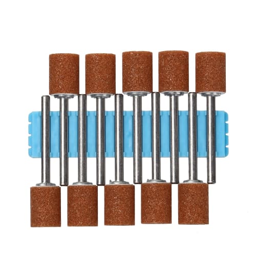 Monopa! Vitrified Shaft Grinding Stone, WA, Pack of 10, Polishing and Grinding Tools (#60, 10 X 13 X 3, Cylindrical)