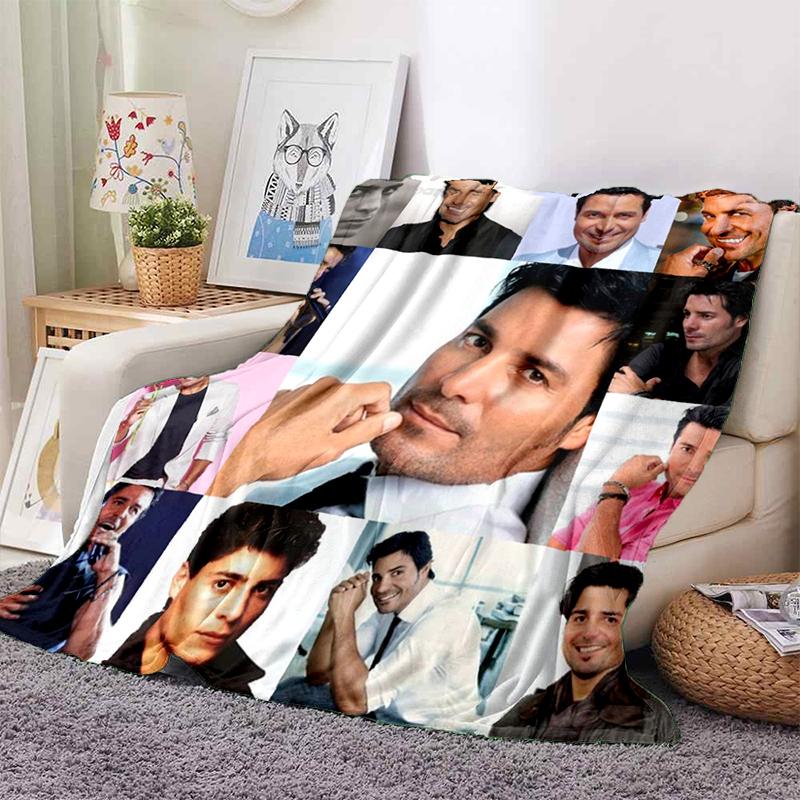 3D Print Chayanne Puerto Rican Latin Pop Gift Blanket,Soft Throw Blanket for Home Bedroom Bed Sofa Travel Picnic Cover Kids