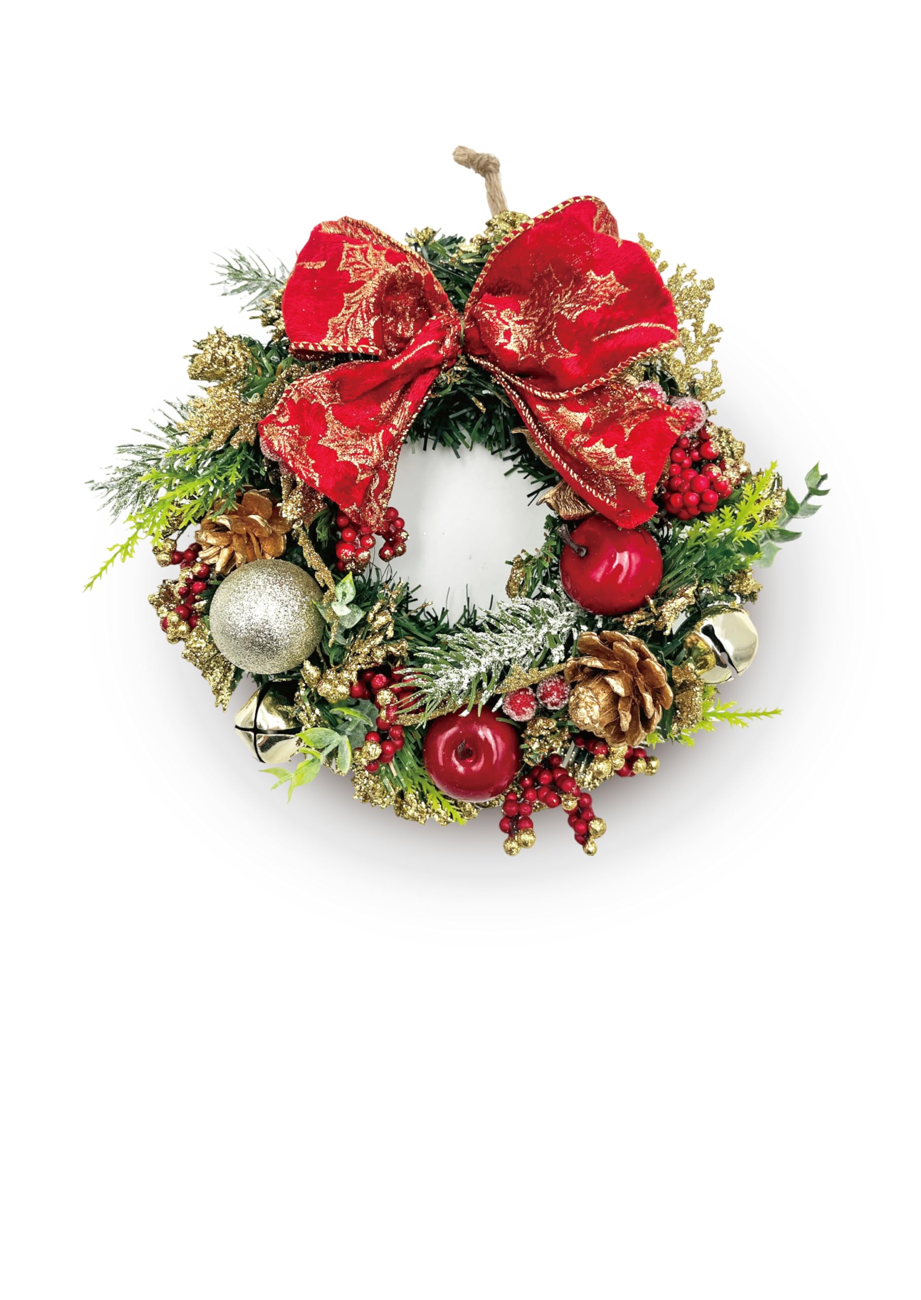 

mamawreath Цветок Рождество Входная дверь Зимний венок с и Шарами на Рождество Рождественский 19см х 6см Венок [Венок 2025] Венок, Венок,
