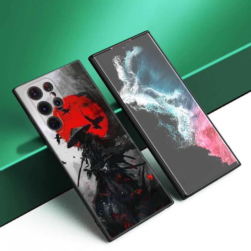 Anime Vagabond Black Silicone Phone Case For Samsung Galaxy S23 S21 S20 FE S24 S22 Ultra S10E S10 S9 S8 Plus