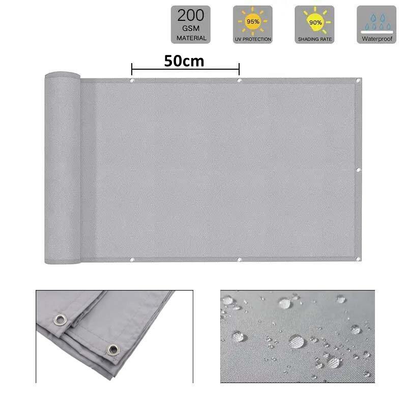 5 Colors 100% Polyester Fence Net Waterproof Balcony Safety Privacy Screen Terrace Pergola Windproof Rainproof Barrier Fabric