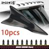 Kit de 10 Piezas Spoiler de Aleta de Tiburón para Techo Trasero Ala Spoiler Universal para Techo de Coche Spoiler de Parachoques Difusor de Aleta de Tiburón Generador de Vórtice