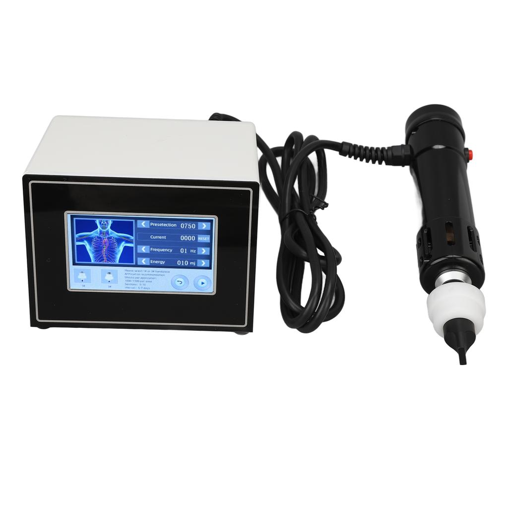 Shockwave Therapy Machine Adjustable Soreness Relief ED Treatment Shock Wave Machine 100‑240V Black
