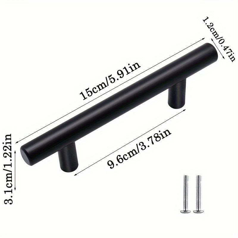 8pcs Stainless Steel Furniture Fittings, Cabinet Knobs & Drawer Pulls, Garage Door Handles for Cabinets/Dressers/Closets, with Screws