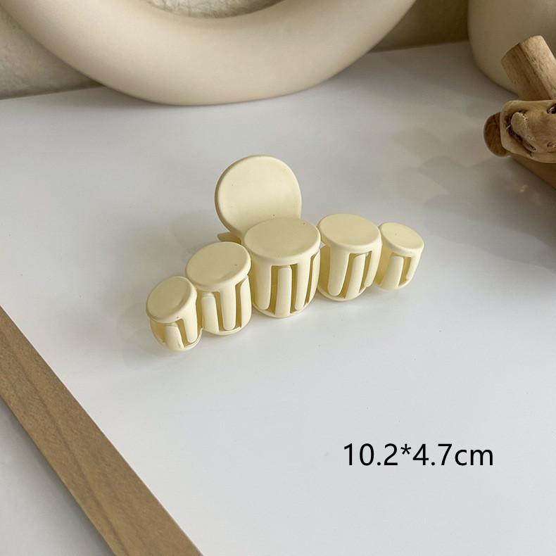 Akryl Barrette elegancka jednokolorowa spinka do włosów krab spinka do włosów Vintage proste akcesoria do włosów dla kobiet kucyk pazur klip kraby