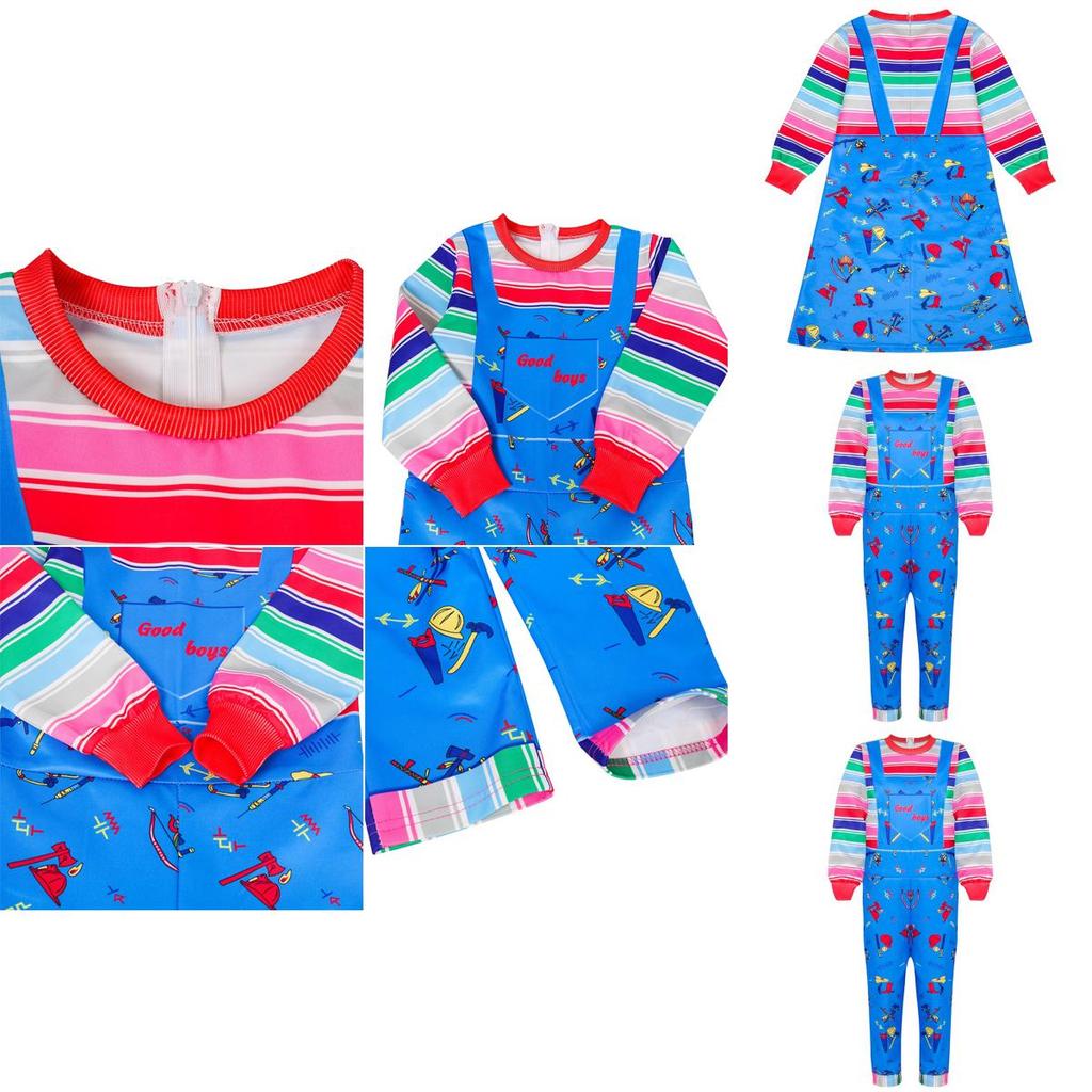 Adorável Fantasia Licenciada de Chucky de Brinquedo para Criança para Halloween Fantasia Infantil