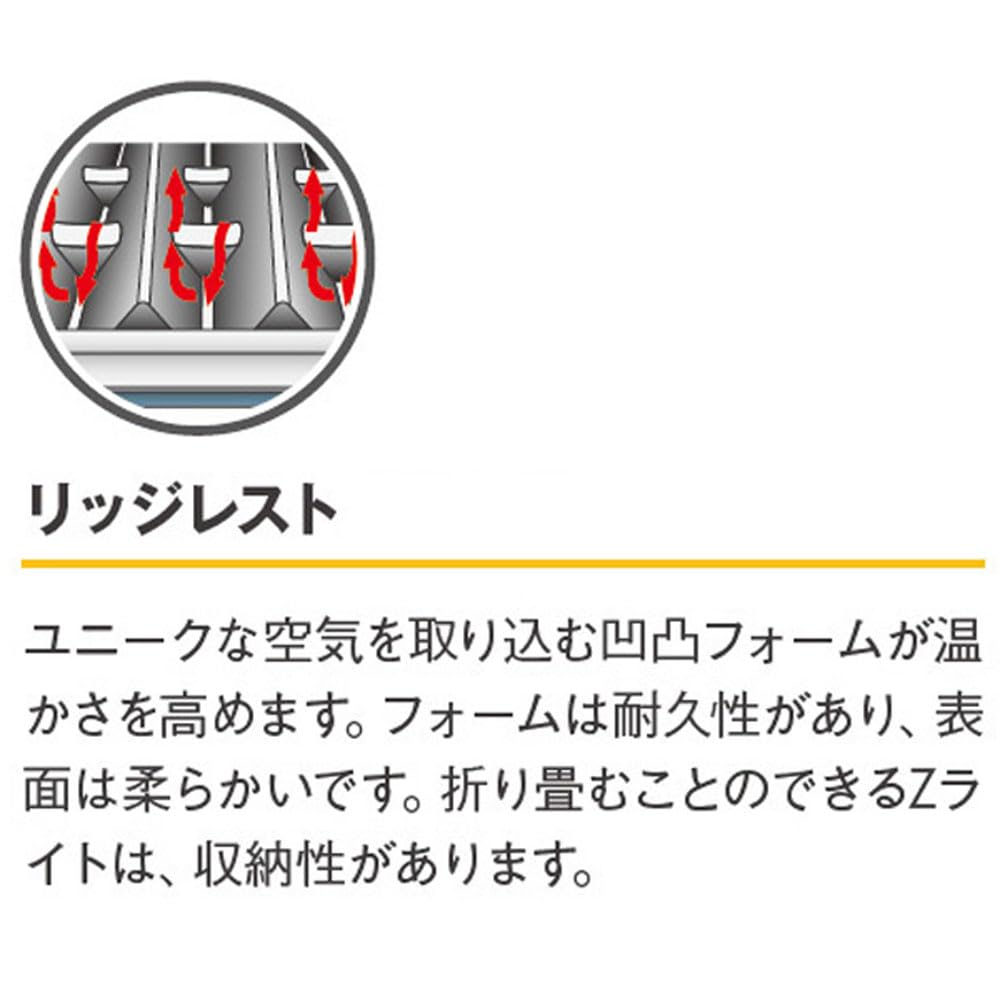 THERMAREST Outdoor Mattress Closed Cell Outdoor Mattress Ridge Rest Classic R Value 2.6 Regular [Japanese Genuine Product] 30432